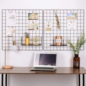 Acessório Decorativo de Parede WR005 – Preto – 60 x 60 x 3 cm (2 Peças