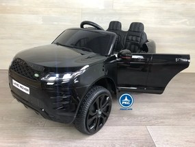 Carro eletrico crianças Range Rover Evoque 12V 2.4G Preto Metalizado