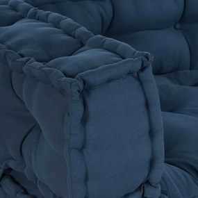 Cushion de Sofá Palete 3 pcs Índigo Standard Algodão