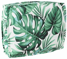 vidaXL Almofada de palete para encosto Floral Padrão de folhas