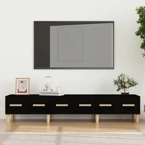 Móvel de TV 150x34,5x30 cm madeira processada Preto