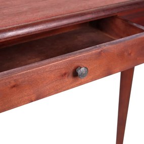 Mesa consola 110x30x75 cm mogno maciço castanho clássico