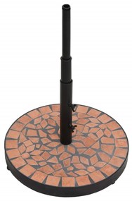 Base para guarda-sol redonda 12 kg terracota