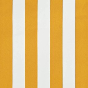 Toldo retrátil 200x150 cm amarelo e branco