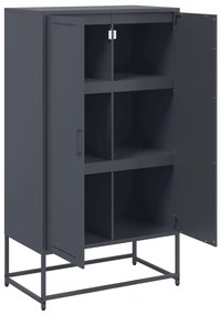 Aparador alto 68,5x38,5x123,5 cm aço antracite
