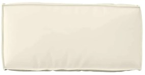 Almofada de Palete para Encosto Creme 80 x 40 x 12 cm - Tecido Oxford
