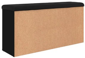 Banco sapateira 102x32x50 cm derivados de madeira preto