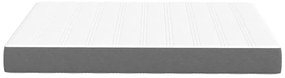 Colchão de Molas Pocket vidaXL Cinzento Claro Médio 160x200x20 cm Teci
