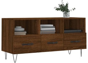 Móvel de TV 102x36x50 cm derivados de madeira carvalho castanho