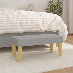 vidaXL Banco 70x30x30 cm tecido cinzento-claro