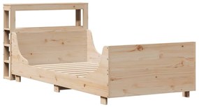 Cama sem colchão 90x190 cm madeira de pinho maciça