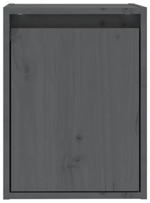 Armário de parede 30x30x40 cm madeira de pinho maciça cinza