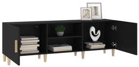 Móvel de TV Erik de 150 cm - Preto - Design Nórdico