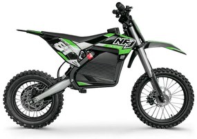 MOTO CROSS elétrica para crianças NRJ 1600W 14/12 Verde