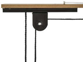 HOMCOM Suporte de bicicletas de teto Roldanas Cordas Altura Ajustável25,1x 8,7x 1,5 cm carga 20kg