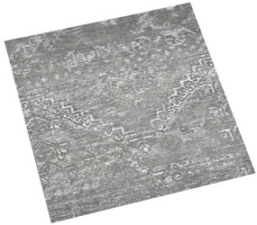 Tábuas de soalho autoadesivas 55pcs 5,11m² PVC cinzento-cimento