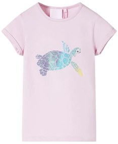 T-shirt para criança cor lilás 128