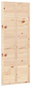 Porta de celeiro 80x1,8x214 cm madeira de pinho maciça