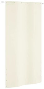 vidaXL Tela de varanda 120x240 cm tecido oxford cor creme