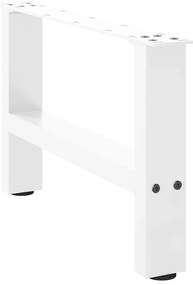 Pés para mesa de centro , brancos, 2 peças, 50x(30-31) cm, aço