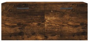 Armário parede 80x36,5x35 cm derivados madeira carvalho fumado