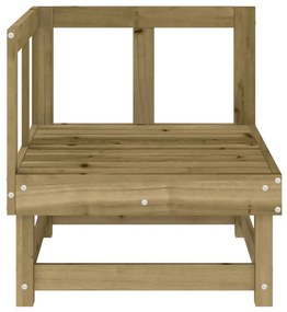 Sofás de canto para jardim 2 pcs madeira de pinho impregnada