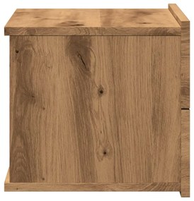 Mesa de cabeceira de parede 40x32x30 cm cor carvalho artisiano
