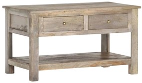 Mesa de centro 82x52x47 cm madeira de mangueira maciça