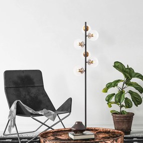 Candeeiro de Pé Fazli – Preto – 35 x 22 x 163 cm