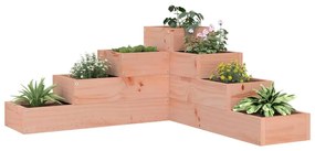 vidaXL Floreira com 4 níveis 80,5x79x36 cm madeira de douglas maciça