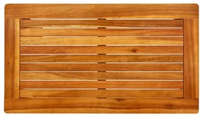 Mesa de centro p/ jardim 70x40x36 cm madeira de acácia maciça
