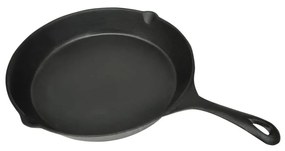 vidaXL Frigideira de ferro fundido redonda 30 cm