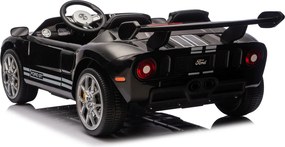 Carro elétrico para Crianças 24V 4x4 Ford GT Rodas Espuma EVA, assento couro ecológico Preto