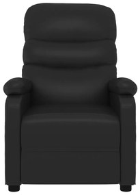 Poltrona de massagens elétrica couro artificial preto