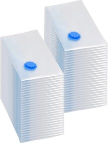 vidaXL Sacos para arrumação de roupas a vácuo 80x60 cm 50 pcs