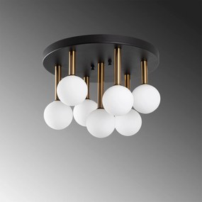 Candeeiro de Teto Even – Preto, Antigo, Creme – 44 x 44 x 40 cm