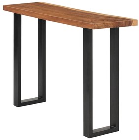 vidaXL Mesa consola em madeira de árvore da chuva 110x35x75 cm