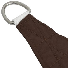 Para-sol estilo vela tecido oxford trapézio 3/5x4 m castanho