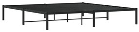 Estrutura de cama 193x203 cm metal preto