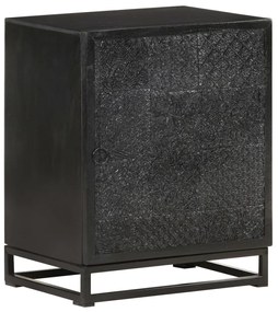 Mesa de cabeceira 40x30x50 cm acácia e mangueira maciça preto