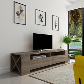 Móvel TV Sosruko – Nogueira – 155x35x35 cm