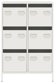 Móvel alto 68x39x101,5 cm aço branco