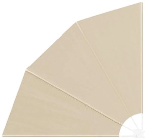 vidaXL Tela de Privacidade para Varanda Bege 160 x 160 cm Poliéster