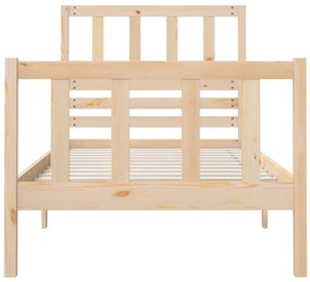 Estrutura de cama pequena solteiro 75x190 cm madeira maciça