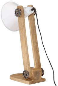 Candeeiro de secretária 25 W 23x13x52 cm E27 branco