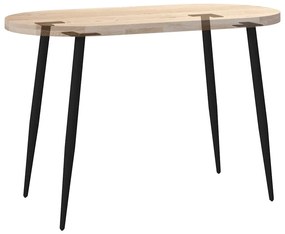 Pés de mesa de console cônicos, 4 peças, preto, 72-73 cm, aço