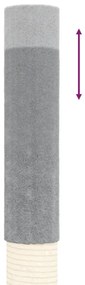 Árvore gatos altura ajustável chão-teto 277-303 cm cinza-claro