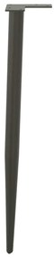Pés de mesa de console formato cônico 4 peças antracite 72-73 cm aço