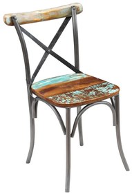 Cadeiras de jantar 4 pcs madeira recuperada maciça