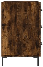 Mesa cabeceira 40x40x66 cm derivados de madeira carvalho fumado